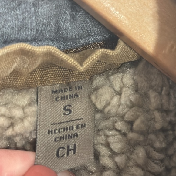 LEVI’S Washed Cotton Brown Jacket Removable Hood Snap/Zipper Front Size Small - Picture 14 of 14